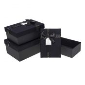 Pudełko na prezent Rozette (PUG-23283-PR BLACK set 3)