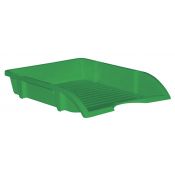Szuflada na dokumenty niełamliwa zielona plastik [mm:] 350x250x 55 Donau (7455001PL-06)