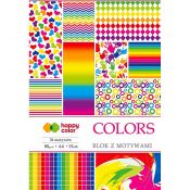 Zeszyt papierów kolorowych Happy Color A4 80g 15k (HA 3808 2030-C)