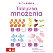 Książeczka edukacyjna Blok zadań. Tabliczka mnożenia Zielona Sowa