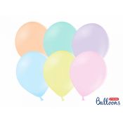 Balon gumowy Partydeco Strong 10 szt. pastelowy 300mm (SB14P-000P-10)