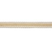 Juta Taśma jutowa z białą koronką szerokość ok. 4 cm, długość ok. 5 m Partydeco (TJ3-4)