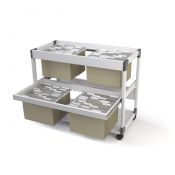 Pojemnik z szufladami szary 4 szuflad Durable (379210)