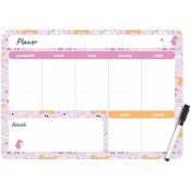 Podkład na biurko PUPPIES PLANER MAGNETYCZNY TYGODNIOWY mix PVC PCW [mm:] 350x250 Biurfol (PM-02-36)