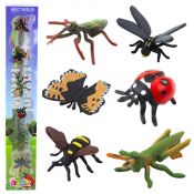 Figurka Owady Osa Modliszka Biedronka 4-6cm 6szt wkład Lean (23293)