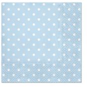 Serwetki Paw Lunch Dots light blue mix nadruk bibuła [mm:] 330x330 (SDL066055)