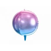 Balon foliowy Partydeco Kula ombre, fioletowo-niebieski, 35cm 14cal (FB39-014)