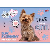 Blok rysunkowy MY LITTLE FRIEND A4/20 A4 biały 20k Unipap (5903235668197)