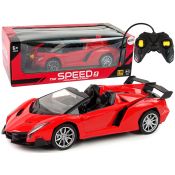 Samochód Lean Zdalnie Sterowane Sportowe R/C 1:18 Czerwone (13108)