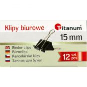Klip Titanum 15mm czarny (BC15)