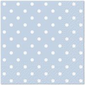 Serwetki Paw Dots Light blue mix nadruk bibuła [mm:] 250x250 (SDC066055)