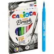 Flamaster Carioca brush tip 42937 10 kol.