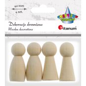 Ozdoba drewniana Titanum Craft-Fun Series figurki/pionki (178258X)