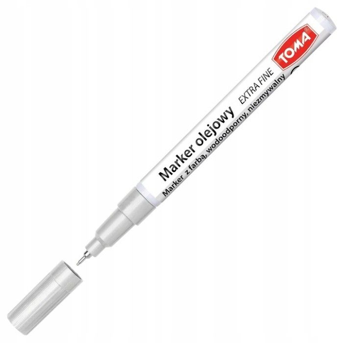 Marker olejowy Toma extra fine srebrny 0,9mm (TO-442 9 4)
