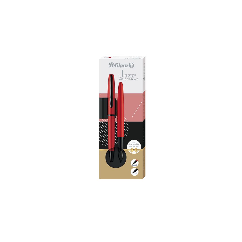 Zestaw piśmienniczy Pelikan Jazz Noble Elegance Red pióro+długopis (400198410)