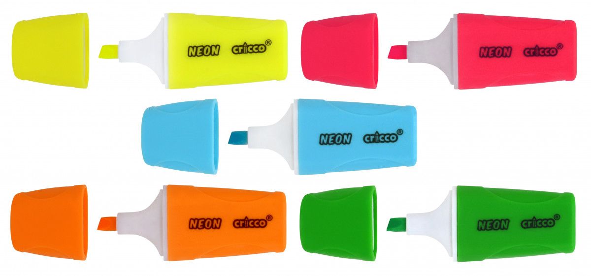 Zakreślacz Cricco mini neon 80 szt mix (CR390PB80)