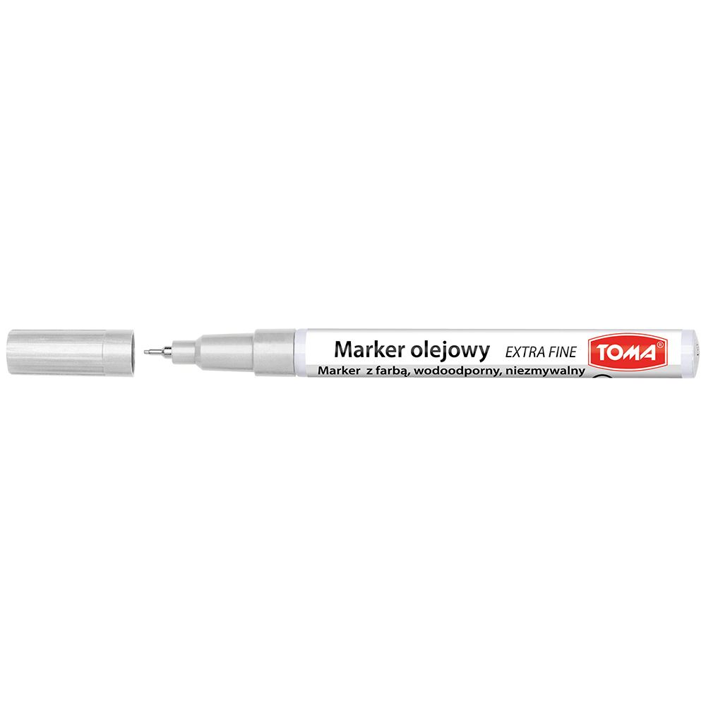 Marker olejowy Toma extra fine srebrny 0,9mm (TO-442 9 4)