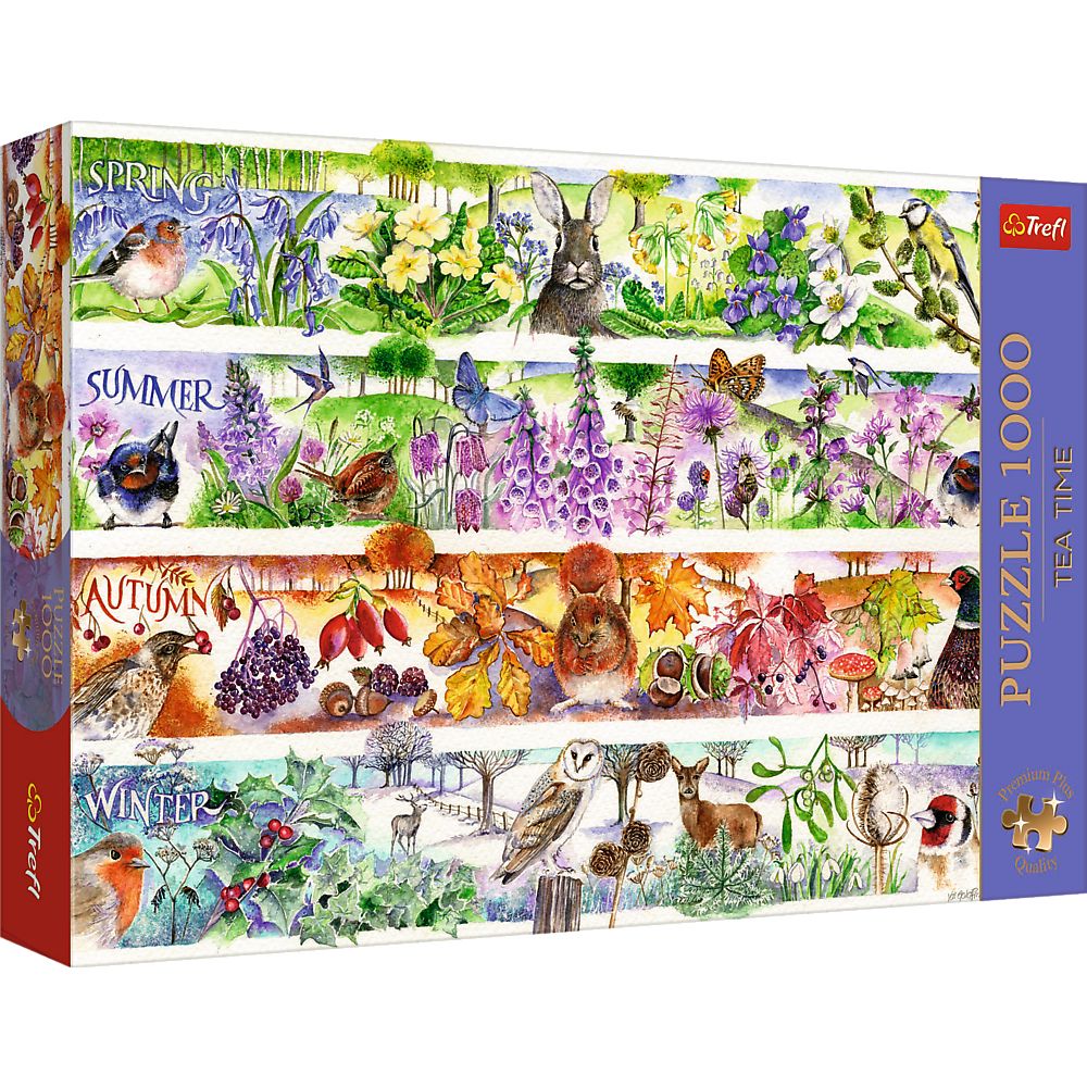 Puzzle Premium Plus Tea Time: Cztery pory roku 1000 el. Trefl (12078)