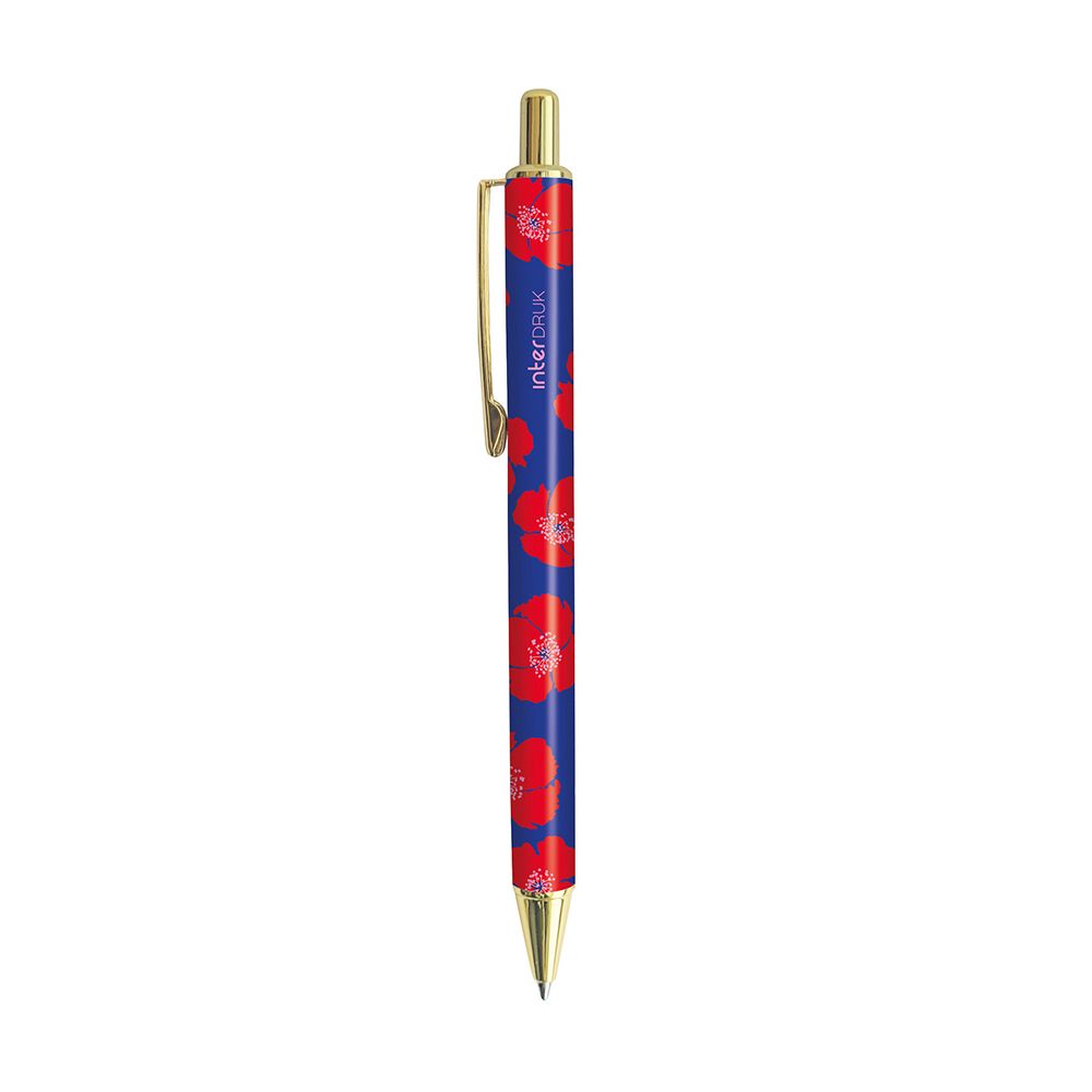 Długopis żelowy Interdruk TUTTO BELLO metalowy niebieski 0,7mm (żelowy)