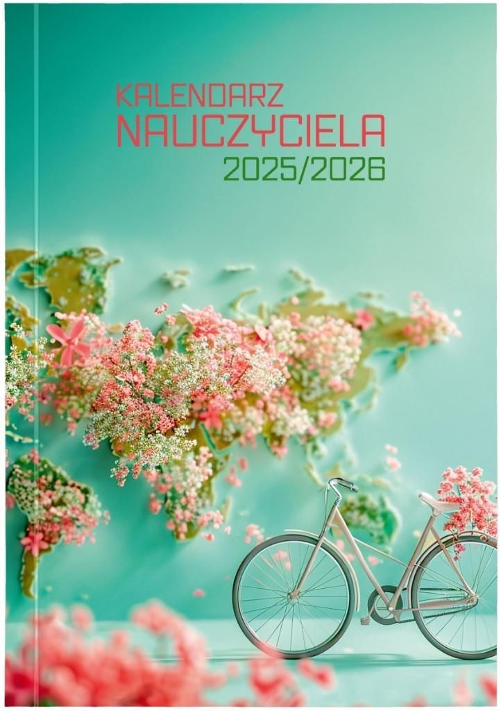 Kalendarz nauczyciela książkowy (terminarz) (403020) k:536-96 PCV ROWER bezbarwny B6 Wydawnictwo Wokół Nas (A5TN089B)