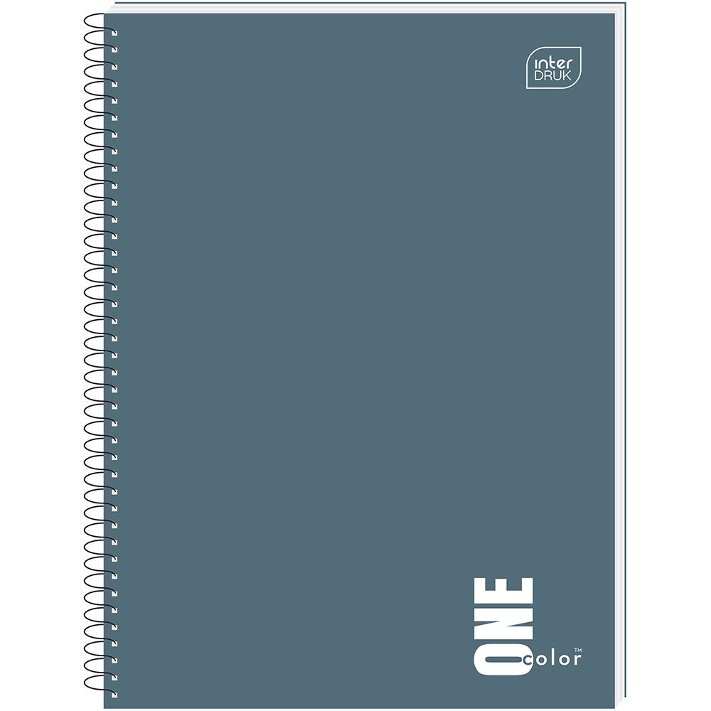 Kołozeszyt (kołobrulion) Interdruk ONE COLOR 80# A6 80k. 70g krata