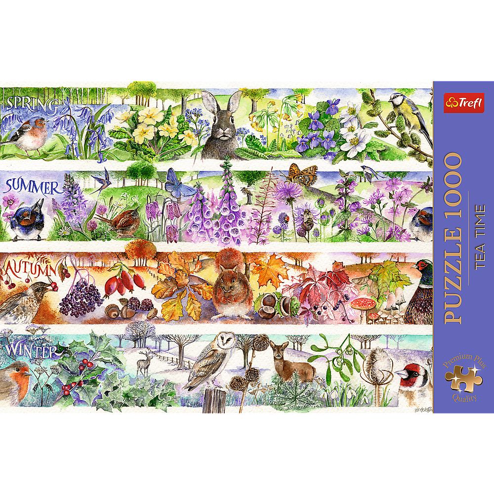 Puzzle Premium Plus Tea Time: Cztery pory roku 1000 el. Trefl (12078)