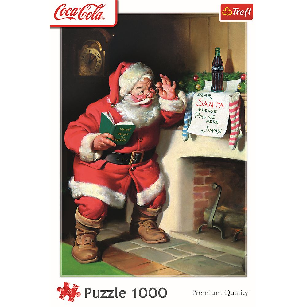 Puzzle Xmass Mikołaj przy kominku Trefl (10922)