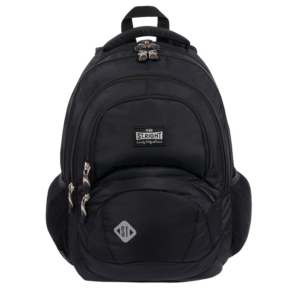 Plecak Stright BLACK VINTAGE 5903235674686 4-KOMORY St.Right (BP-05)