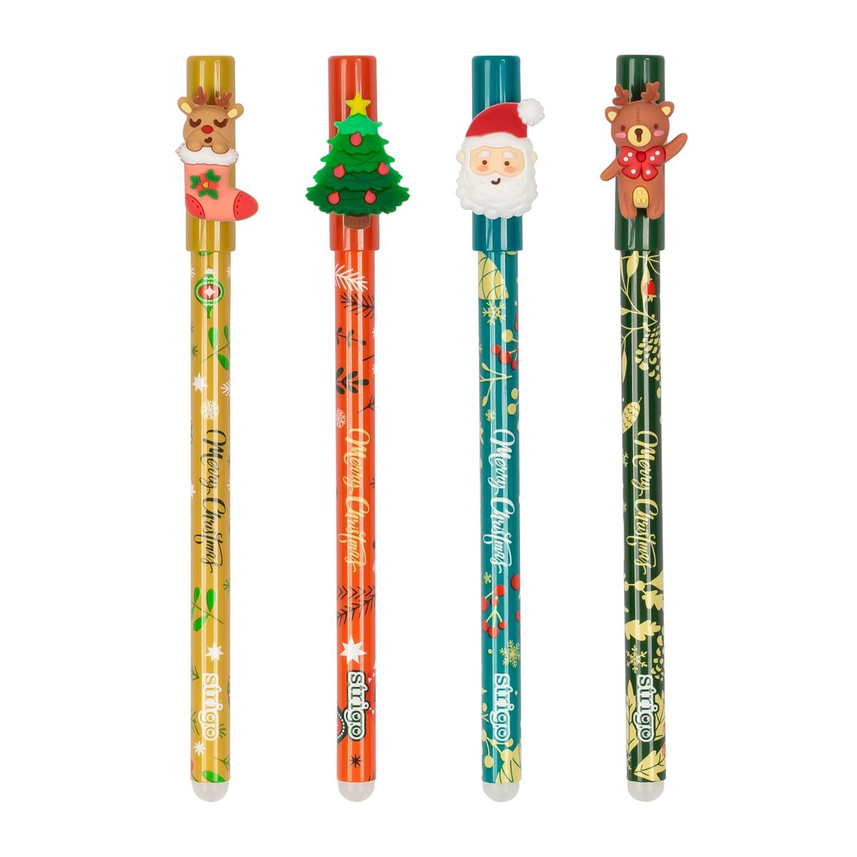 Długopis wymazywalny Chrisymas wymazywalny niebieski niebieski 0,5mm Strigo (SSC200)