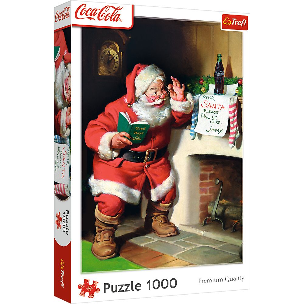 Puzzle Xmass Mikołaj przy kominku Trefl (10922)