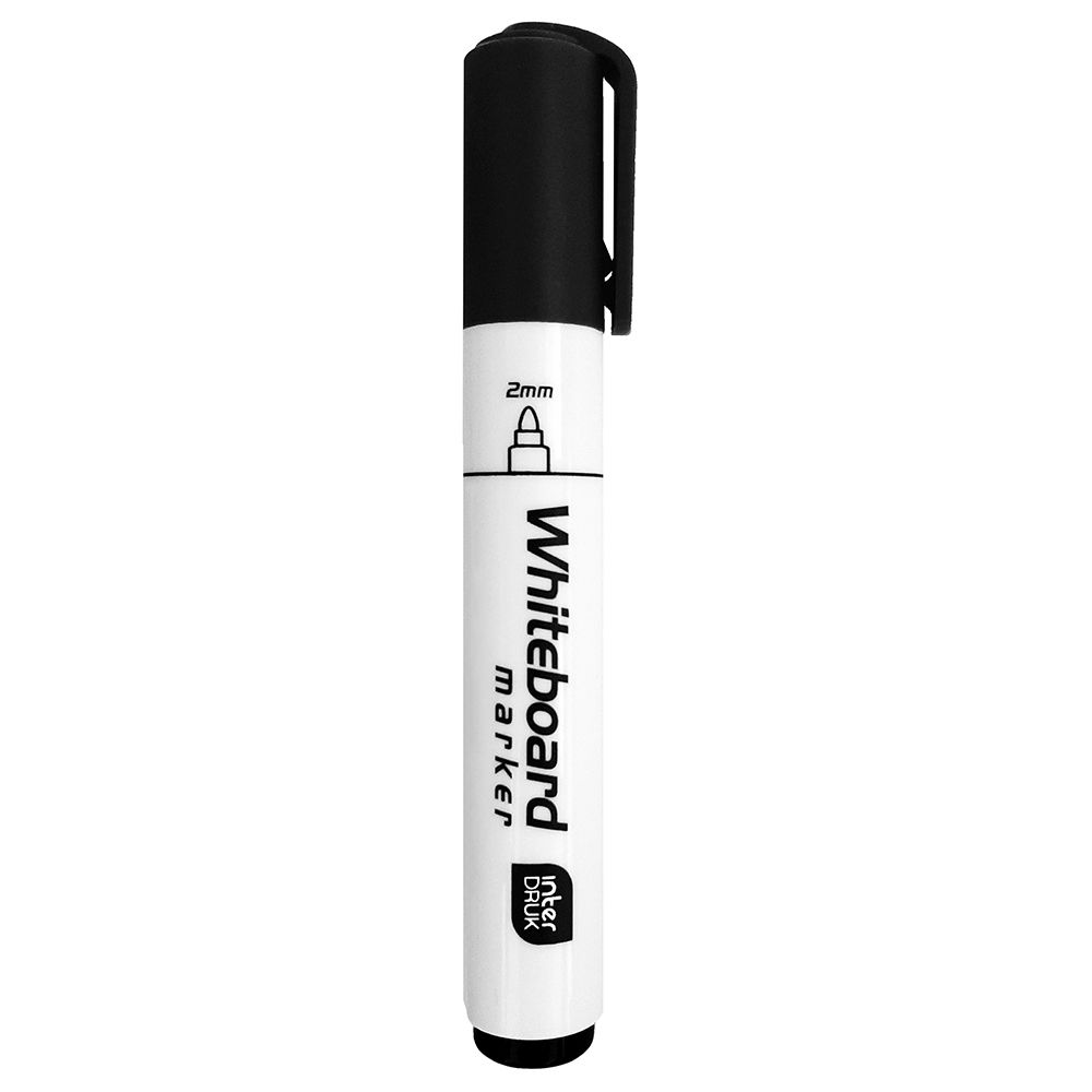 Marker suchościeralny czarny 2,0mm okrągła końcówka Interdruk (IMARTABCZA)