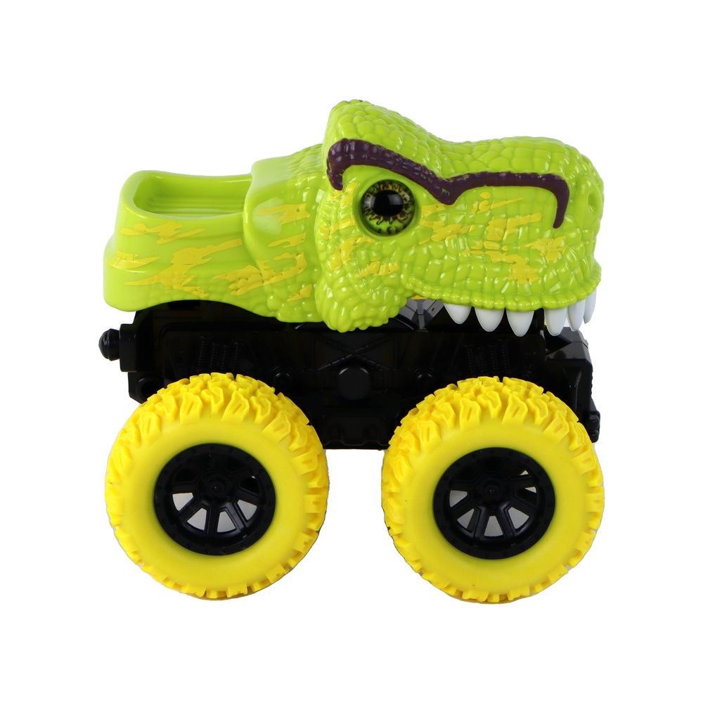Pchacz Pojazd Terenowy Tyranozaur Rex Gumowe Koła Zielony Lean (16267)