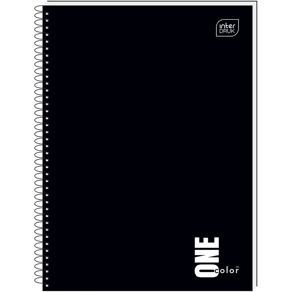 Kołozeszyt (kołobrulion) Interdruk ONE COLOR 80# A6 80k. 70g krata