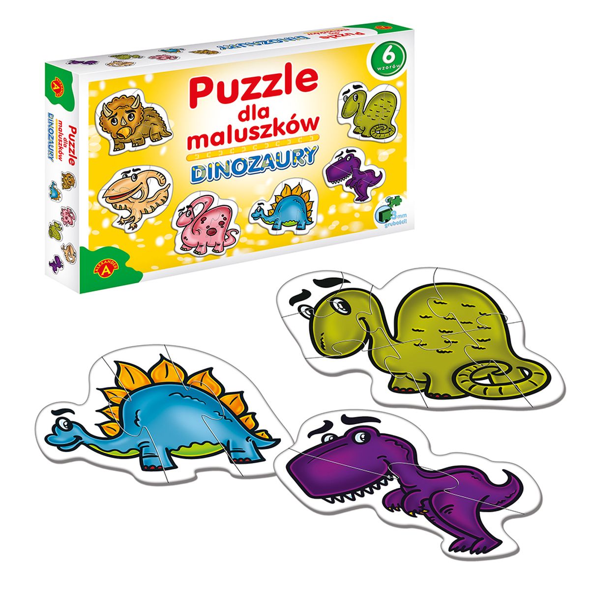 Puzzle DINOZAURY DLA MALUCHÓW mix el. Alexander (5906018005424)