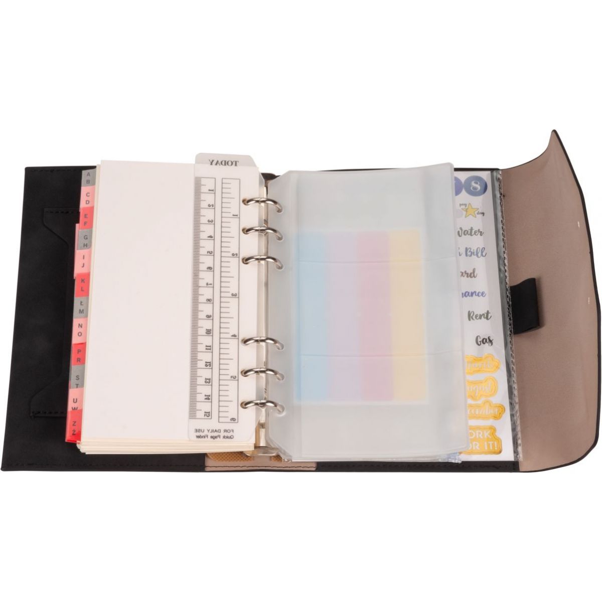 Organizer NABUK MEMOFIX CZARNY [mm:] 145x100 Antra (B6)
