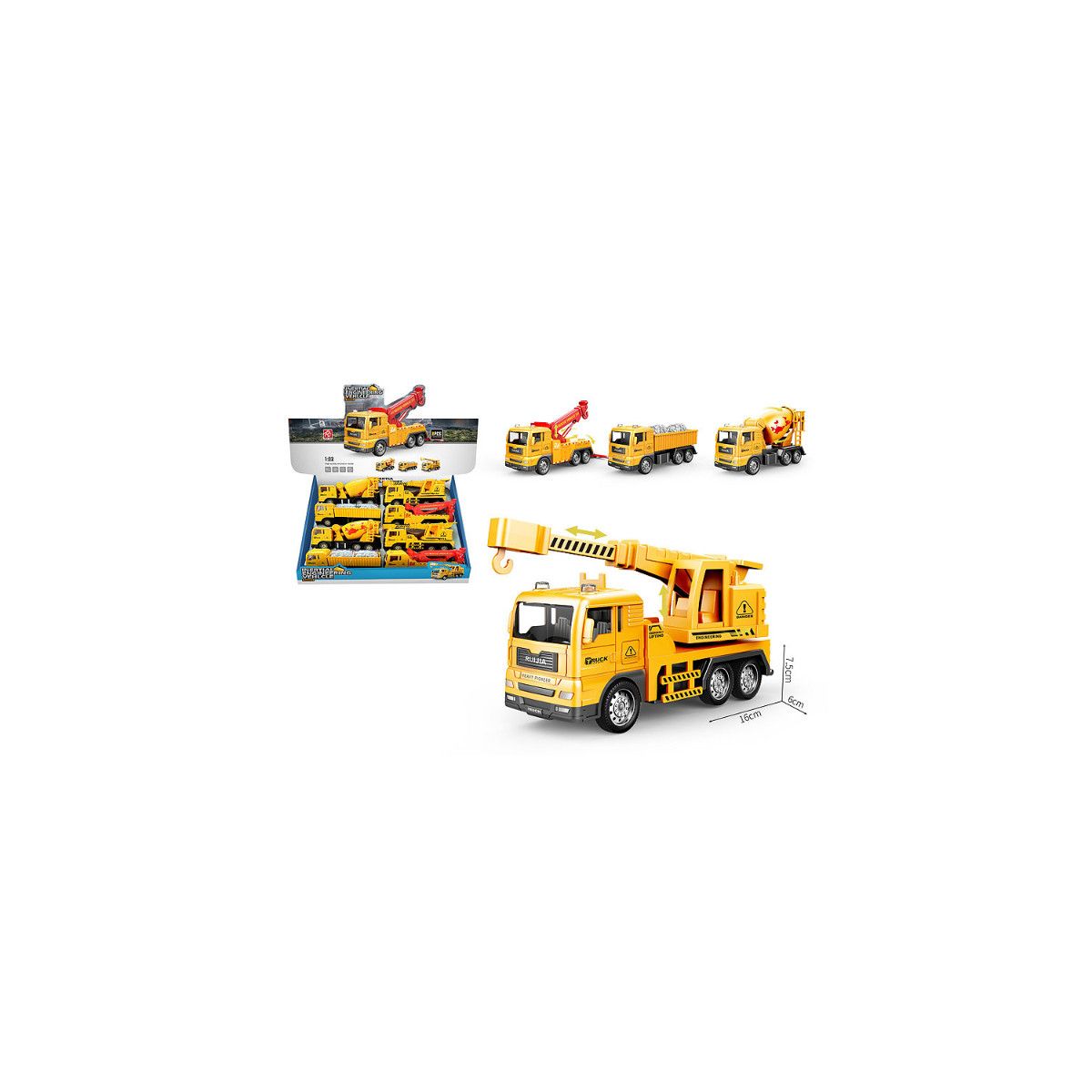 Samochód budowlany 16cm Bigtoys (BA4635)