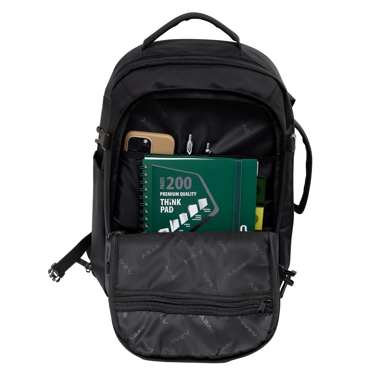 Plecak 2w1 Business&Travel ABAG black Astra (502025052)