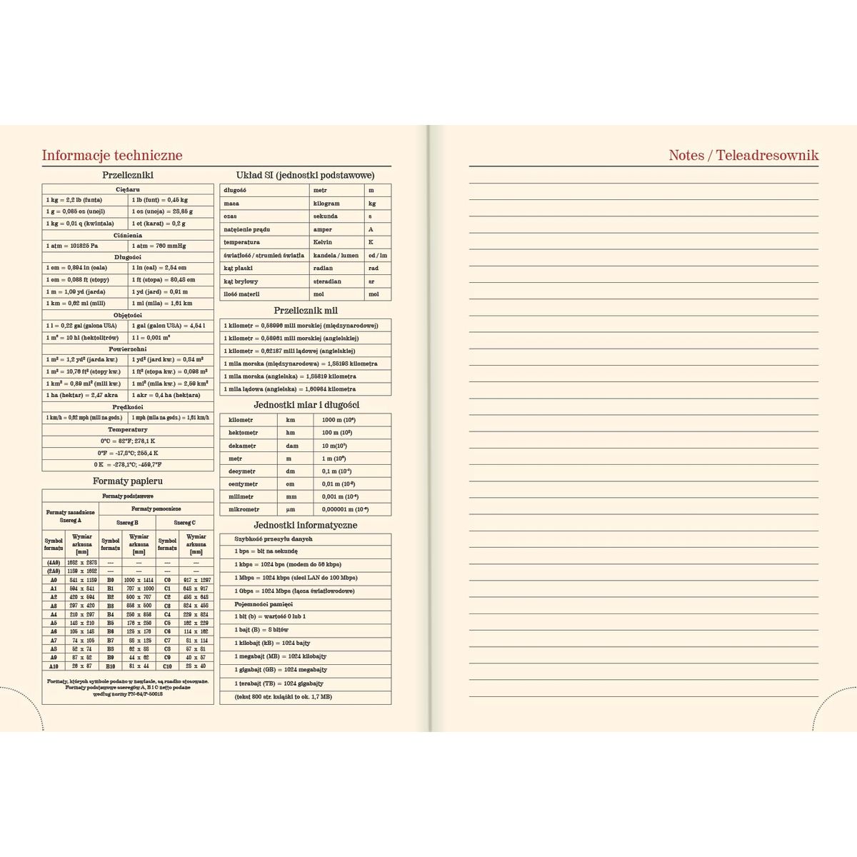Kalendarz książkowy (terminarz) WYCINANKA B6 Lucrum (41DS)