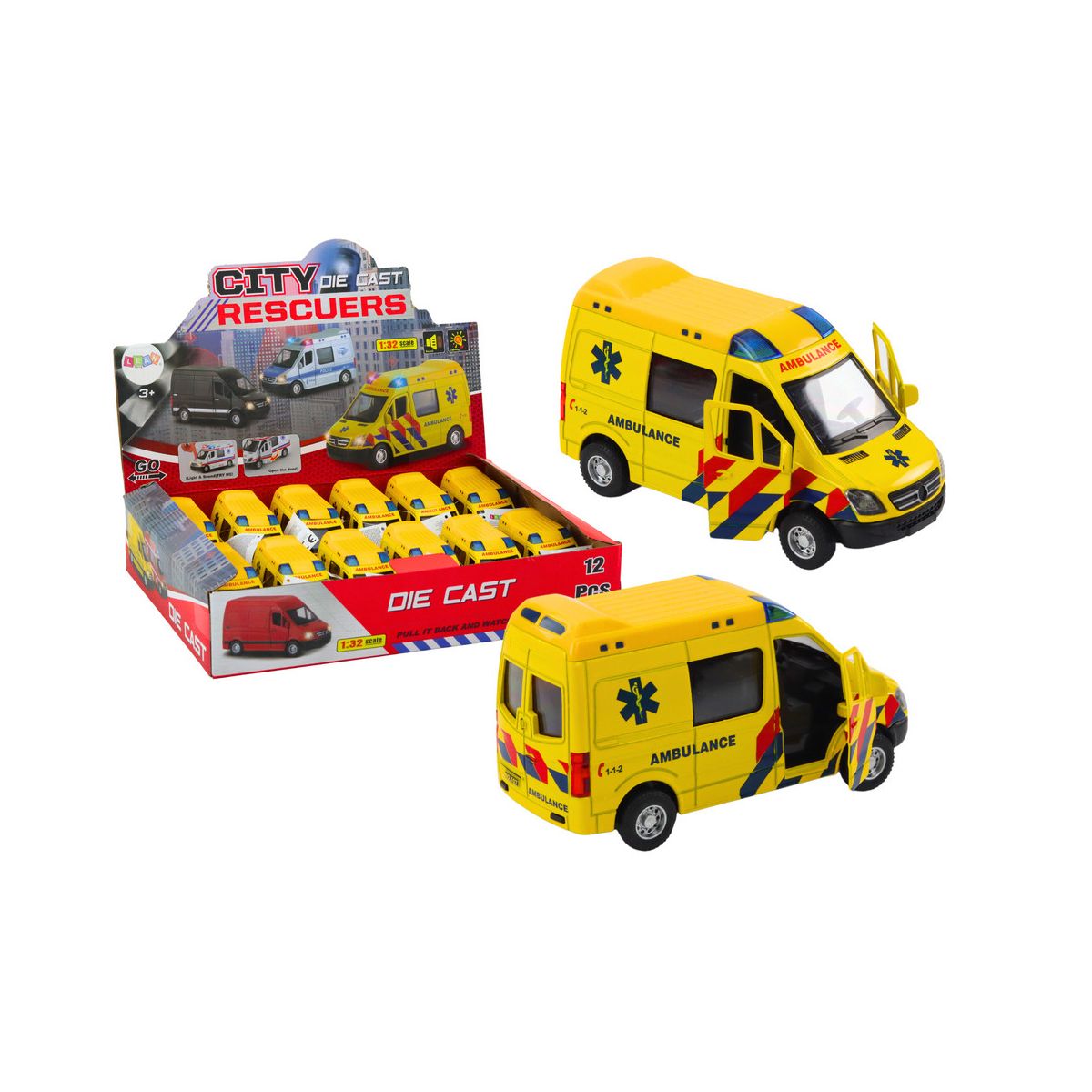 Ambulans Lean 12,5cm światło i dźwięk (20004)