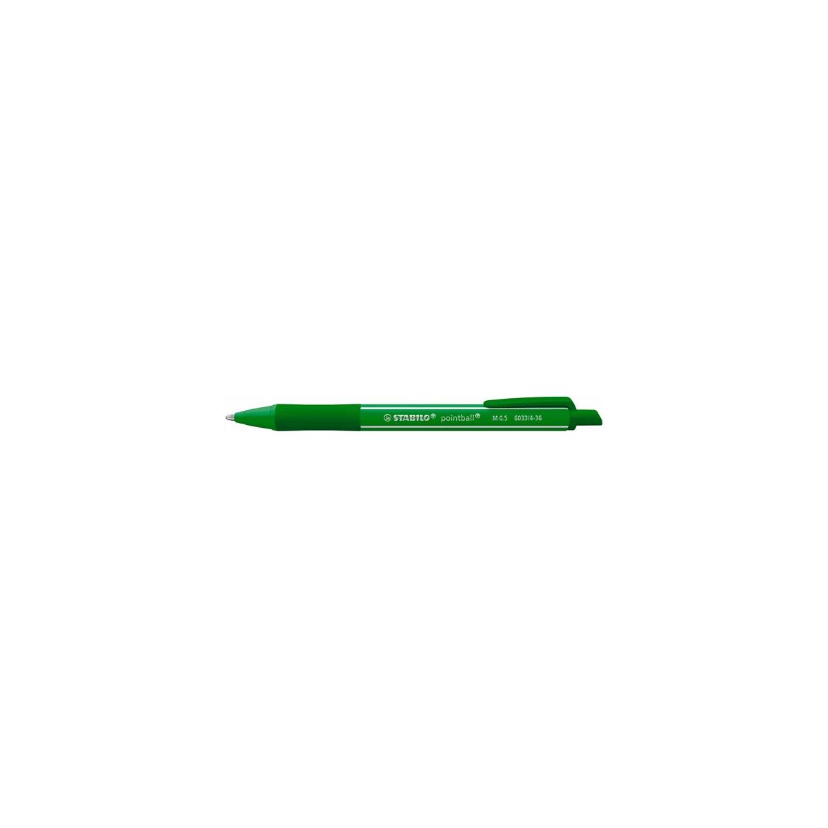 Długopis colorfull zielony 0,5mm Stabilo (6033/1-36)
