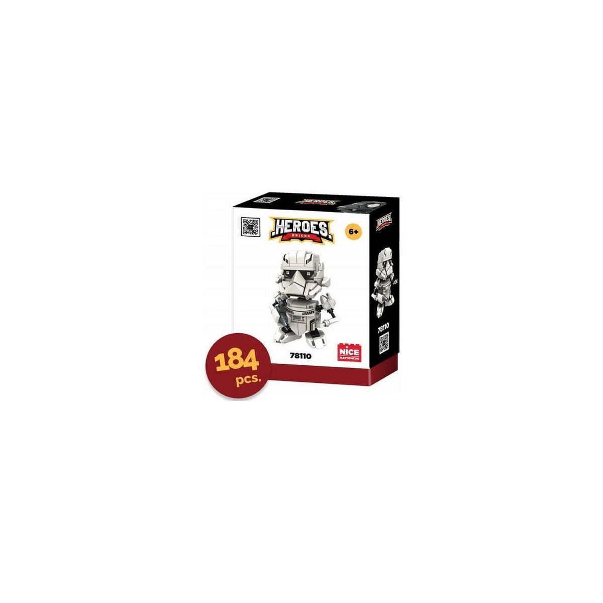 Klocki konstrukcyjne Heroes! White Soldier 184 el Nice Group (1109)