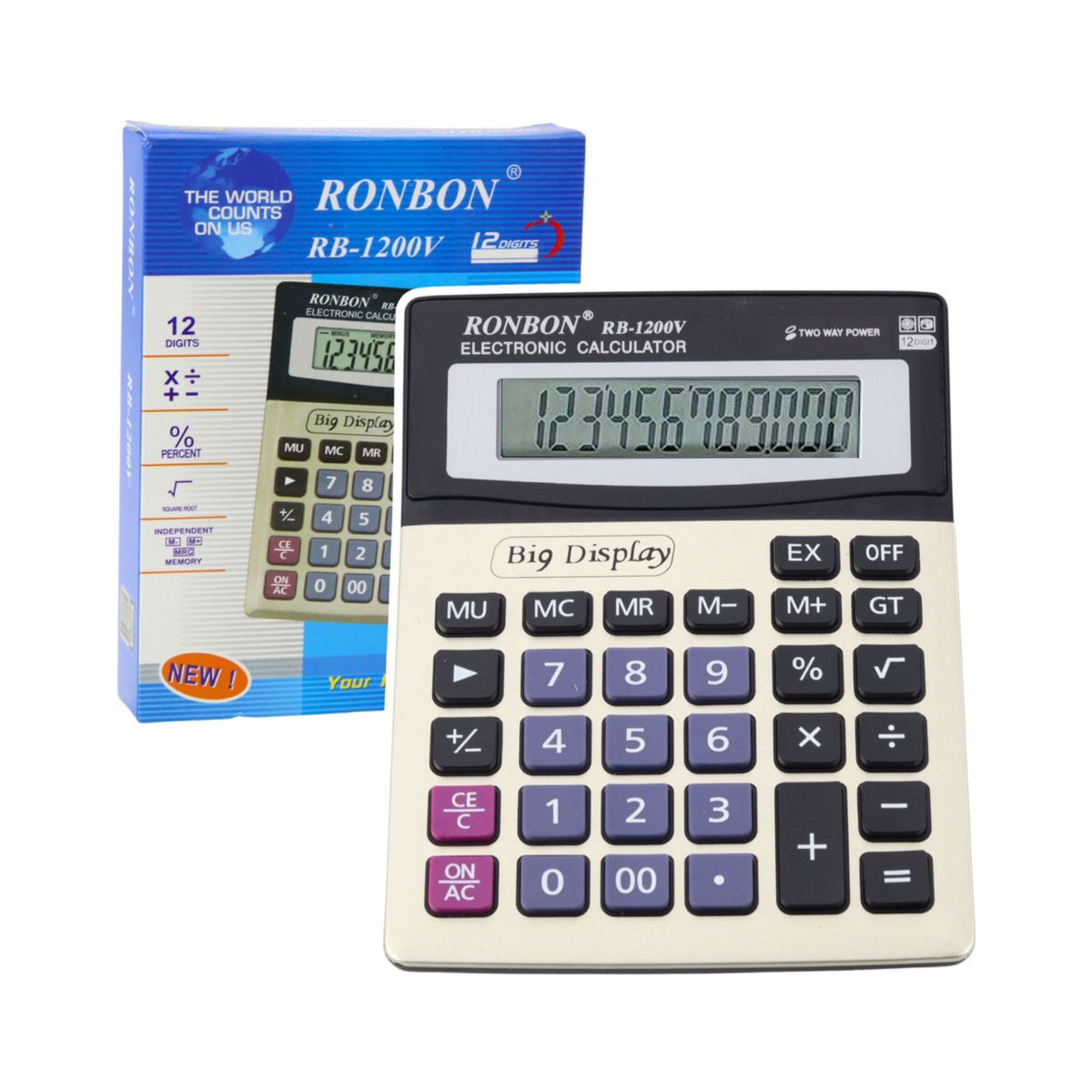 Kalkulator na biurko Ronbon KK-8875-12 Lean (21865)