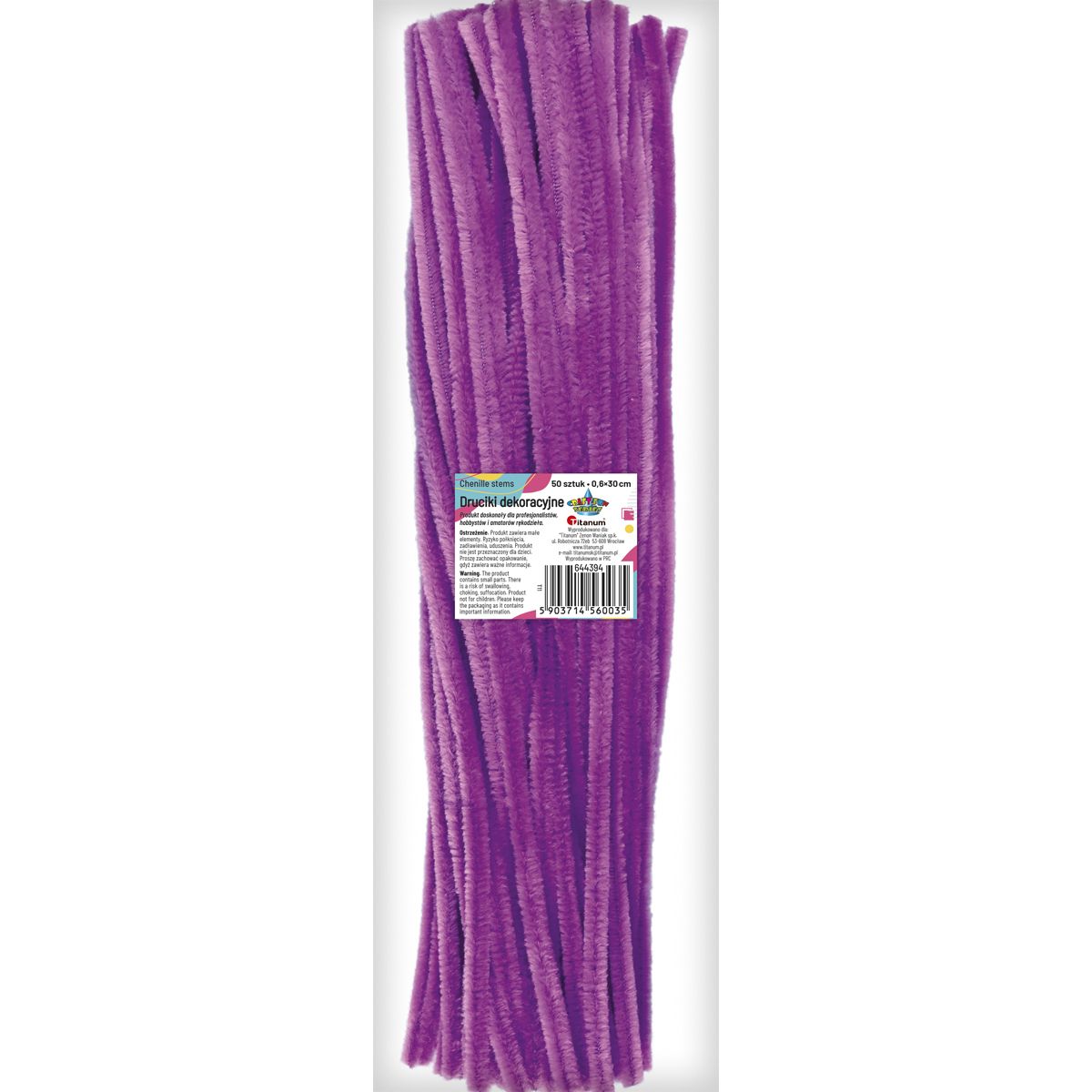 Drucik Craft-Fun Series kreatywny kolor: fioletowy 300mm 50 szt Titanum (T11)