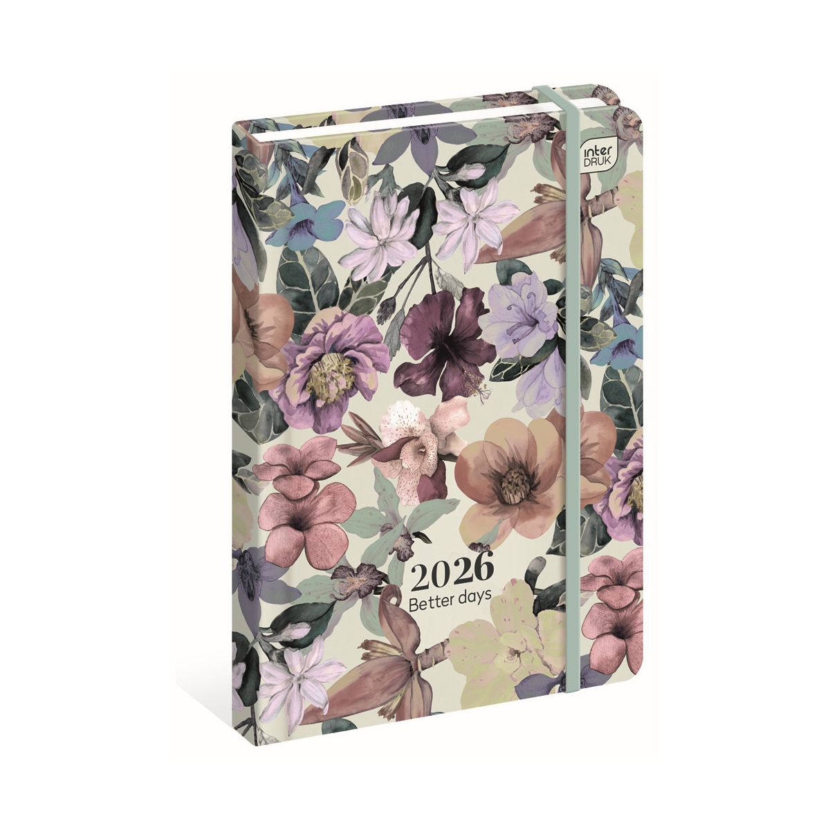 Kalendarz książkowy (terminarz) mat+uv FLOWERS B6 Interdruk (192 strony)