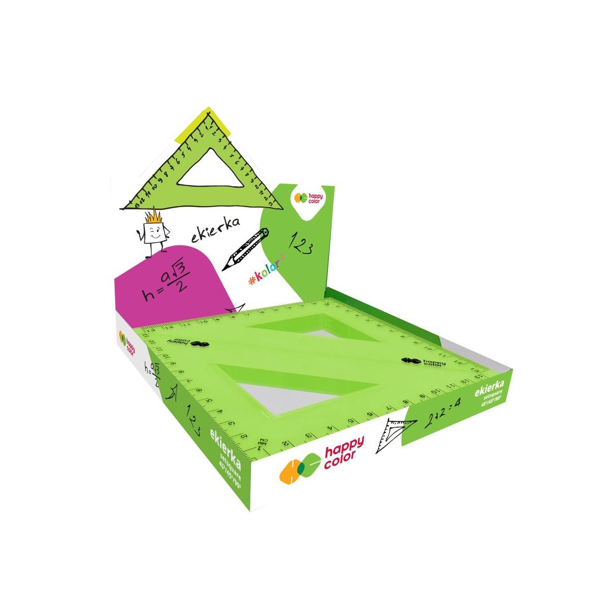 Ekierka Happy Color 13cm (HA 2511 4545-KK)