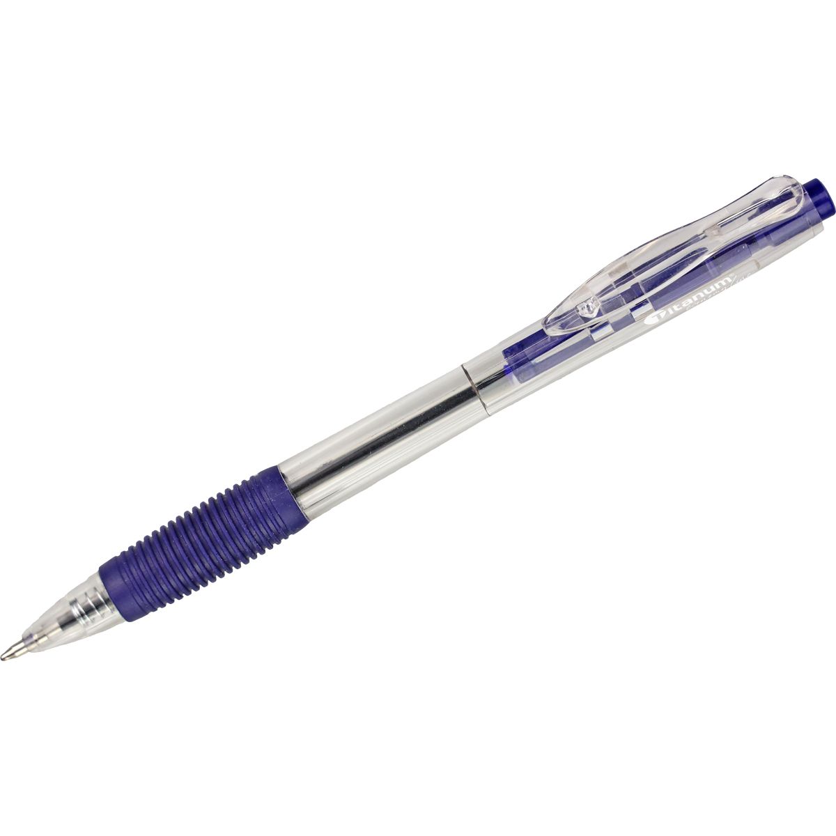 Długopis olejowy Titanum automatyczny niebieski 0,7mm (BPGBLUE ECONOMY)