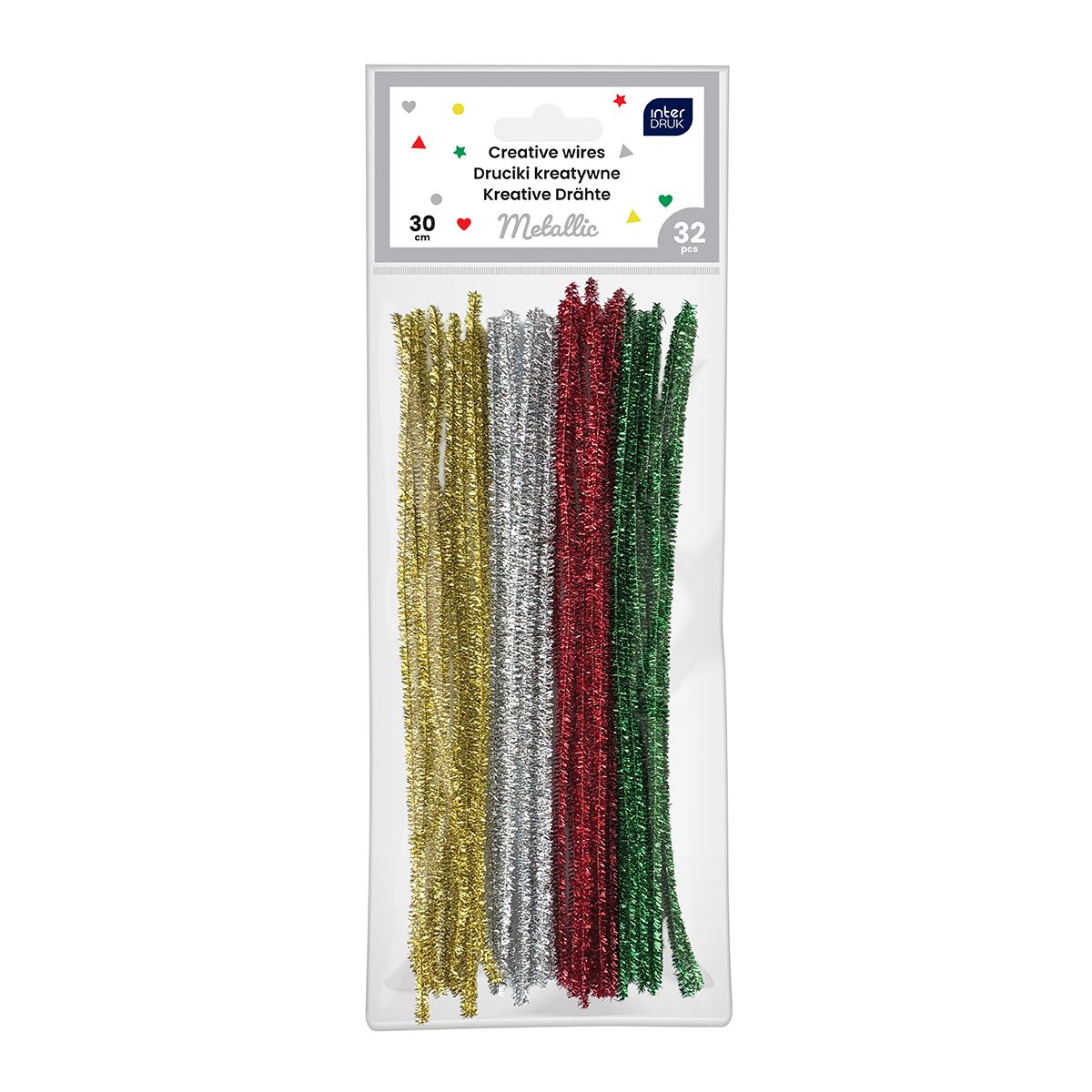 Drucik METALIC kolor: mix 300mm 32 szt Interdruk (30cm 32 szt)