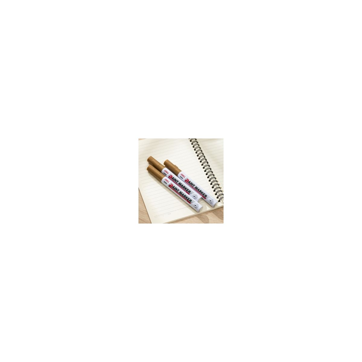 Marker olejowy wkład złoty 2mm okrągła końcówka Deli (EU500-GD)
