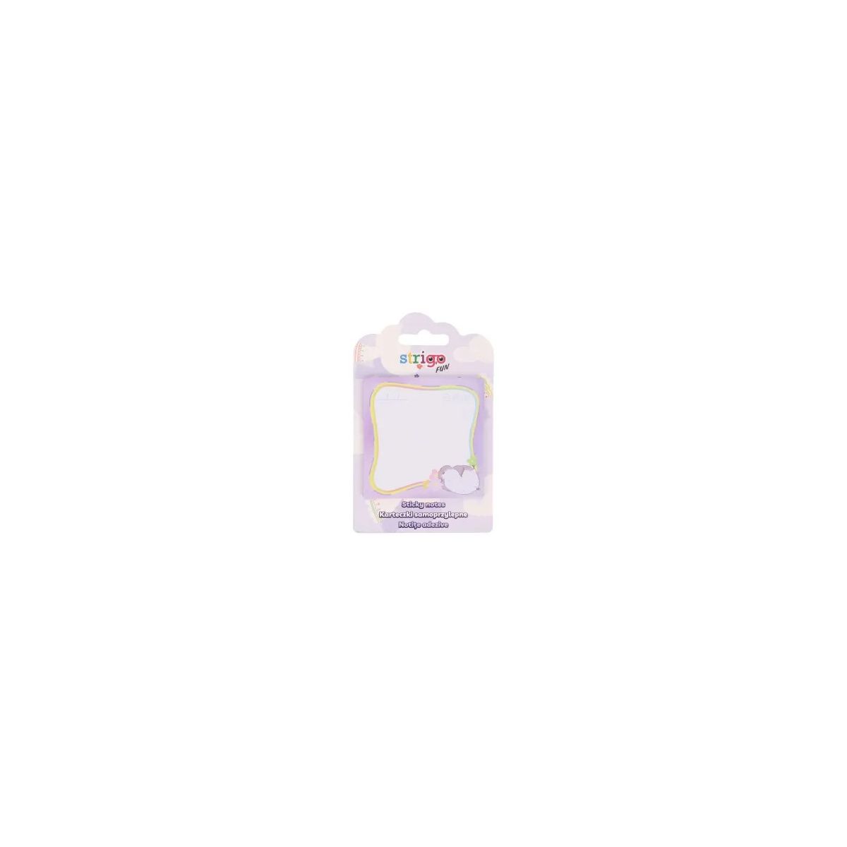Notes samoprzylepny (karteczki) sampoprzylepne fioletowe fioletowy 20k [mm:] 73x73 Strigo (SSN055)