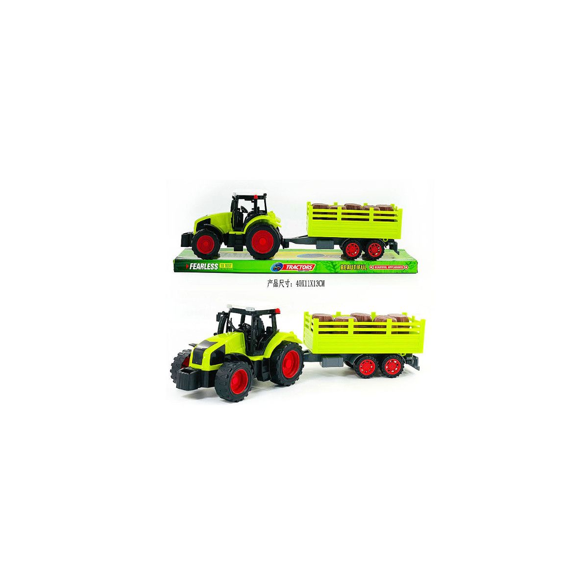 Traktor z maszyną, 40 cm Bigtoys (BA7217)